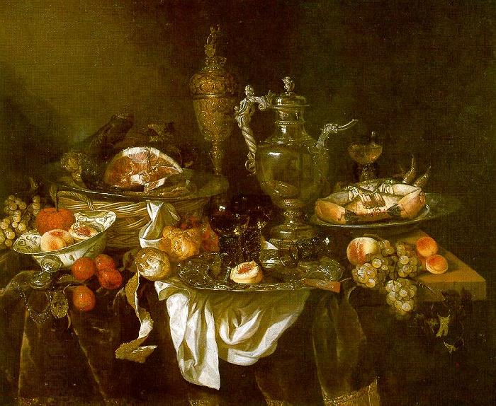 Abraham Hendrickz van Beyeren Banquet Still Life oil painting picture